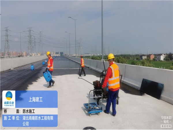 上海崧泽高架西延伸工程桥面防水
